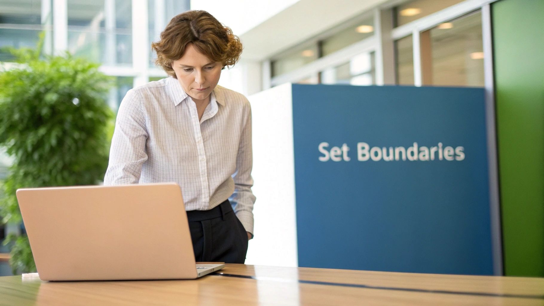 dealing with stress at work setting boundaries