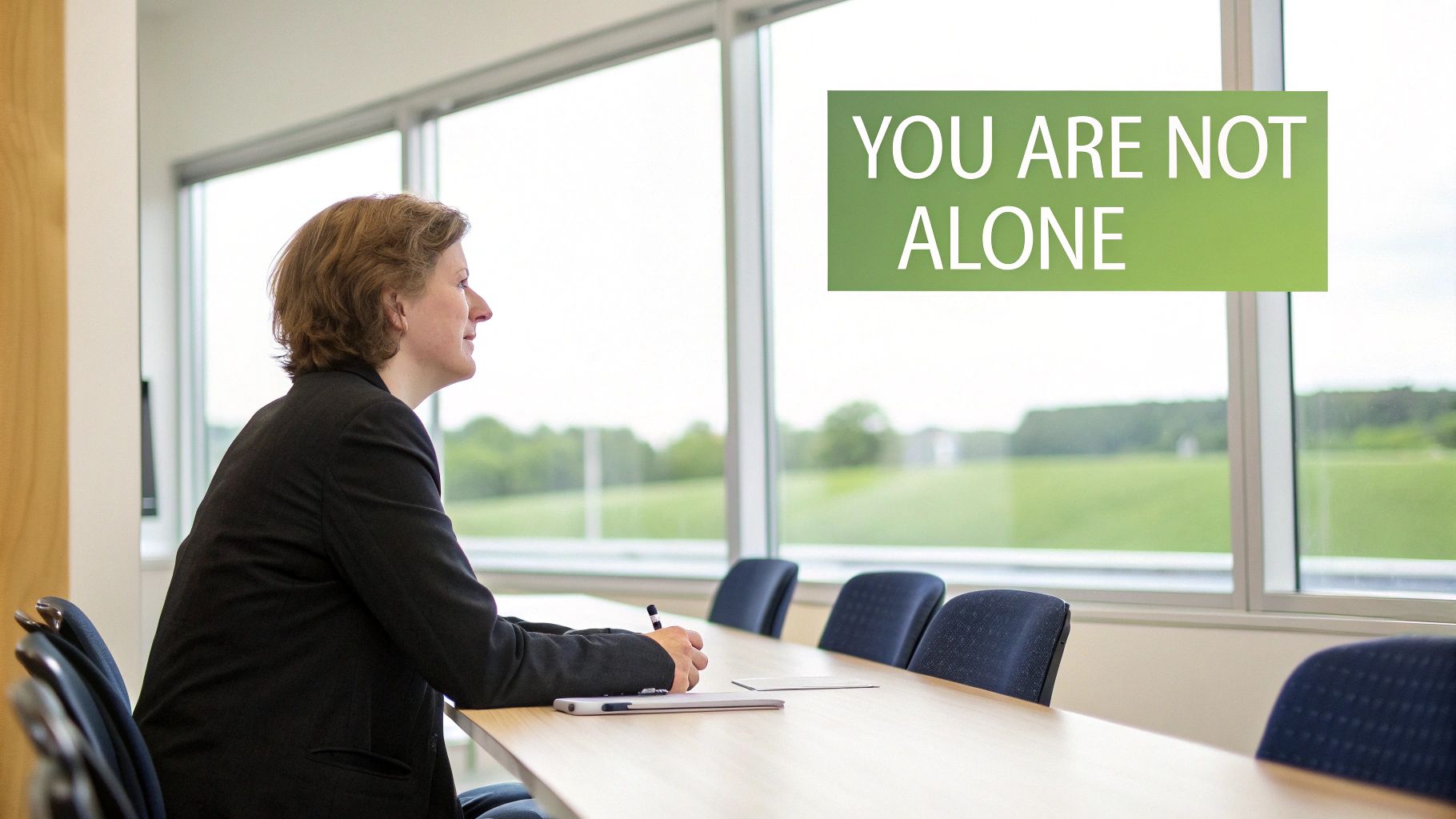 dealing with stress at work support message