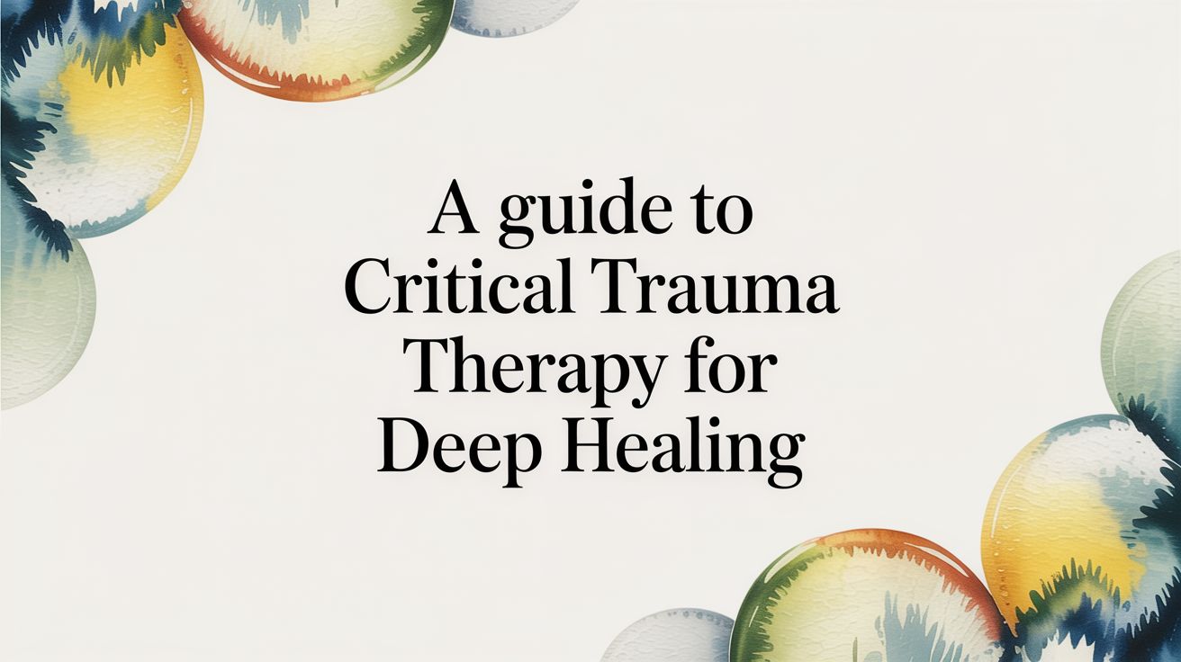 critical trauma therapy healing guide