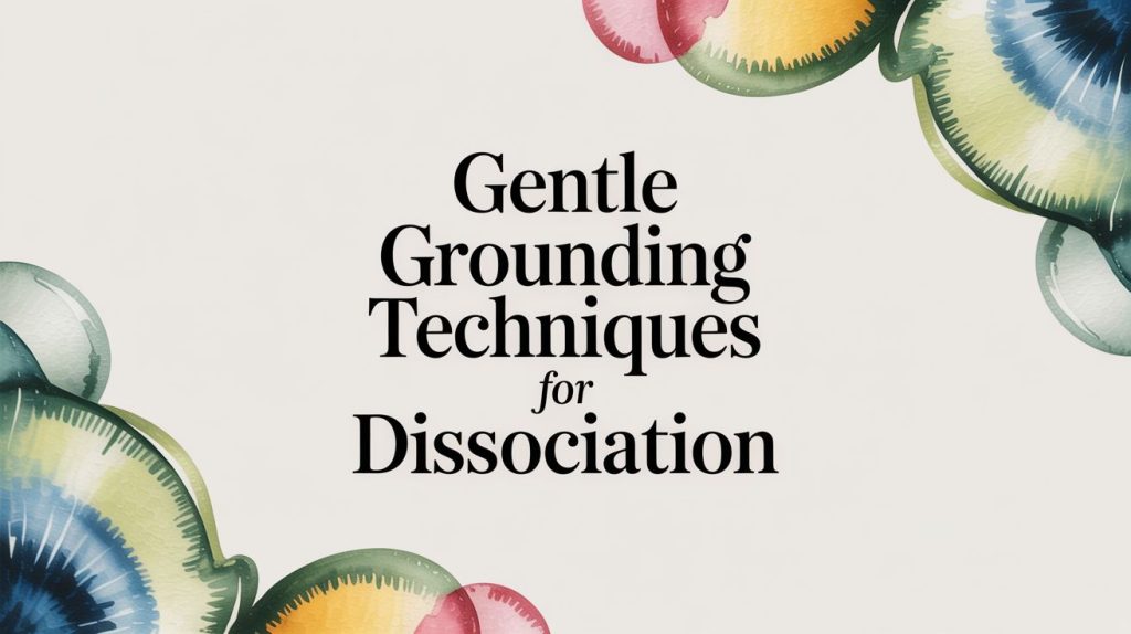 grounding techniques for dissociation title card