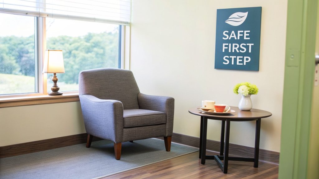 critical trauma therapy therapy room